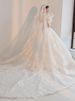 Fengxi New Style 2025 French Retro Wedding Dress High Quality Long Sleeved Gown with Long Train for Brides Summer Style_ecoleips.com