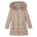 Women's Detachable Hood Longline Puffer Coat Winter Warm Thickened Trench Jacket Slim Fit Fashion Outerwear_ecoleips.com