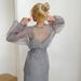 2025 Spring And Summer Sexy Mesh Shirt Jacket Women's Niche Long Sleeved Shirt Overshirt Layered Wear_ecoleips.com
