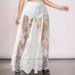 K European And American Style Women's Clothing New Dark Lace See Through Half Skirt Long Skirt Gothic Style_ecoleips.com