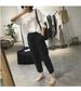 Suitable For All Seasons Nine Points Cotton Harem For Women Plus Size Loose Slimming Fat MM Small Feet Linen Carrot Pants Casual Trousers_ecoleips.com