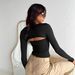 Cross-border Foreign Trade European American Spring/summer Y2K Hot Girl Solid Color Tube Top Vest And Long-sleeve_ecoleips.com