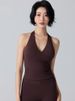 K Beautiful Back Sports Bra Cross Hanging Neck Bra Gathering Camisole Vest Fitness Yoga Suit Top For Women_ecoleips.com