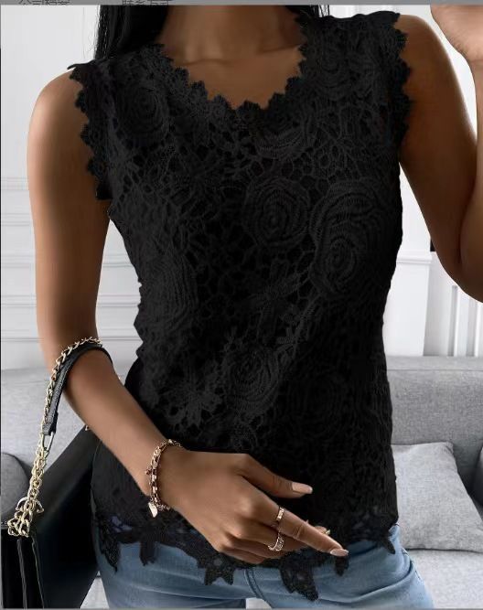 Women's Autumn/Winter Lace Long-Sleeved Top_ecoleips.com