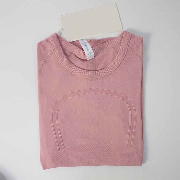 Women's High Elasticity Sports T-Shirt Short Sleeve Seamless Moisture Wicking Knit Fitness Tight Fitting Fashionable_ecoleips.com