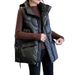 Women's Quilted Vest Jacket - Lightweight Padded Coat With V-Neck, Zip Front, And Polyester Shell For Autumn Winter Fashion_ecoleips.com
