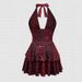 Sexy Leopard Print Suspender Slim Fit Dress for Women Sleeveless Hollowed out Deep V European And American Style Party Dress_ecoleips.com