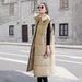 Knee-Length Puffer Vest – Oversized Quilted Gilet With Hood (4 Sizes, Lightweight & Stylish)_ecoleips.com