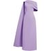 Women's Elegant Unique Design Sleeveless Shawl Style High Waisted Solid Color Dress New Style Party Wear_ecoleips.com