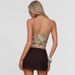 Lace Trim Deep V Backless Camisole – Stretchy Sleeveless Tank Top For Women, Sexy 3D Floral Lace & Milk Silk Blend, S/M/L Sizes_ecoleips.com