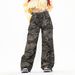 Women’s Clothing Trendy Casual Camouflage Pants Custom Processing Workwear Camouflage Pants Custom Printing LOGO_ecoleips.com