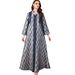 Elegant V Neck Long Dress for Women New Fashion Jacquard 4153 Cross Border Style with Long Sleeves_ecoleips.com