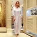 Women's Clothing Muslim Dress Hot Diamond Bat Sleeve Robe Long Size Dress_ecoleips.com