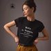 Women's Clothing Black Women's Casual T-Shirt Pure Cotton Round Neck Short Sleeve Letter Print Fashionable Simple Top Style_ecoleips.com