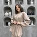 Cross-border Ready-to-ship Women's Clothing 2025 Autumn New Elegant Cardigan Top And Solid Color Socialite Dress_ecoleips.com