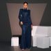 Verve Evening Sleeve Elegant Round Neck Sexy Slim Fit Long Sequin Party Bridesmaid Dress For Women_ecoleips.com