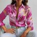 New Autumn Fashion Casual Loose Button Long Sleeved Printed Shirt For Women_ecoleips.com