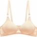 girl Yingchang 222 Thin Mold Slim Fit Gathered Wireless Solid Color Breathable Cotton Feel Women's Full Cup Bra_ecoleips.com