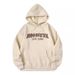 Hooded Fleece Sweatshirt Jacket For Women 2025 Autumn Winter New Design Letter Print Loose Pullover Top_ecoleips.com