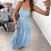 Women's Backless Halter Top Cake Dress Big Bow Waist Cinching European And American Style Export Clothing_ecoleips.com