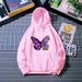 Casual Sweatshirt Jacket For Women, And Autumn Style, Fleece-Lined, Early Loose Hooded Spring Wear, 2024_ecoleips.com
