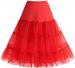 Boneless Wedding Dress Mesh Petticoat Violent Colorful Underskirt Puffy Tutu Half Skirt_ecoleips.com