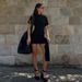 European And American Style Women's Clothing 2025 Spring New Fashion Elegant Metal Buckle Decorated Round Neck_ecoleips.com