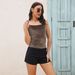Real Shot Of Outer Model Velt Camisole For Women, European And American Retro Base Shirt, Women's Cross-Border_ecoleips.com