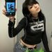 Women's Clothing Long Sleeve Stitching Color Fun Pattern T Shirt_ecoleips.com