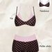 Sexy Women's Bikini Swimsuit European American Style Faux Two-Piece Polka Dot Print Conservative Fashion for Ladies_ecoleips.com