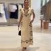 Women's Clothing Round Neck Positioning Printing Personality Fashion Elegant Slim Dress_ecoleips.com