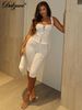 Dulzura Women’S Ribbed Sexy Casual 2 Piece Shorts Set Sleeveless Lace Up Crop Corset And Shorts Matching Set Party Clubwear_ecoleips.com