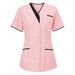Beauty Salon Work Clothes Doctor Short Sleeve Tops V Neck Nurse Clothes Female Nursing Technician Clothes_ecoleips.com