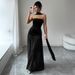 Women Elegant Strapless Floor‑Length Maxi Dress Vacation Party Dating Outfit_ecoleips.com