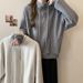 European And American Style Real Shot Short Thin Sweatshirt For Petite Women, Autumn Versatile Korean Version Loose_ecoleips.com