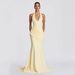 Fashionable Women's Backless Dress Halter Neck Waist Cinching Elegant Sexy European American Style Cross Border Wholesale Clothing_ecoleips.com