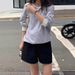 In Stock, White Pleated Loose Denim Shorts For Women, 2025 Summer Korean Style Ins Simple Casual Pants Vergam*t_ecoleips.com