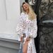 Women's Clothing Women's Heart Print Long Sleeve Nightgown Comfortable Fit Autumn Dress Village Style For Formal & Casual For Women_ecoleips.com