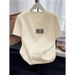Women's Classic Fit Cotton Crew Neck Short Sleeve T-Shirt - Soft Brushed Fabric, Versatile White Tee For Everyday Comfort_ecoleips.com