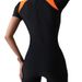 Aria Basics European American Foreign Trade One-piece Long-sleeve Surfing Slimming And Conservative, Sun-protective Women's_ecoleips.com