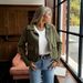 Women's Button-Up Vest Jacket – Lightweight Polyester Long Sleeve Outerwear (4 Colors, S-XL)"_ecoleips.com