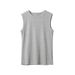 Summer Cotton Small Round Neck Camisole For Women, Pure Desire Style, Outer Wear, Wide Shoulder Straps, Conceals Side_ecoleips.com