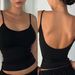 Women's Strappy Cami Top | Lace Trim Scoop Neck Tank | Layering Stretch Basic For Casual & Dressy Outfits_ecoleips.com