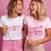 Equipo De La Novia Spanish Bachelorette Hen Party T-shirts For Women Short Sleeve Bridal Shower Tees With Heart Arrow Graphic_ecoleips.com
