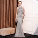 Women's Clothing Evening Dress Banquet, Temperament, Light Luxury, Niche, High End Company Annual Meeting Host, Evening Party, Sequined Long Dress_ecoleips.com