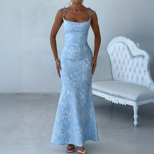 Diyun European And American Style Elegant Evening Bodycon Strap Dress Women's Fashion 2025 Summer_ecoleips.com