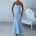 Diyun European And American Style Elegant Evening Bodycon Strap Dress Women's Fashion 2025 Summer_ecoleips.com