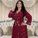 Verve XQY 500238 Muslim Women's Clothing Comfortable Basic Style Rhinestone Embellished Robe Dress_ecoleips.com