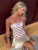 Absobe Women Polka Dot Lace Trim Mini Dress Backless Spaghetti Strap Satin Ruffle Hem Y2K Sexy Slim Party Date Vacation Outfit_ecoleips.com