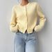 European And American Cross-border Knitted Cardigan, Solid Color Long-sleeve Casual Knit Jacket_ecoleips.com